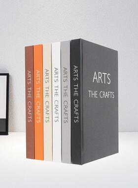 27CM黑白灰装饰真书 北欧简约现代可翻页道具书样板间仿真书饰品