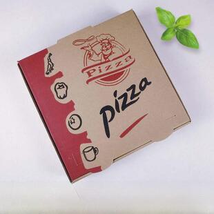 盒师傅 披萨盒子6/8/9/10/12寸比萨盒子定制 匹萨盒纸盒 包邮