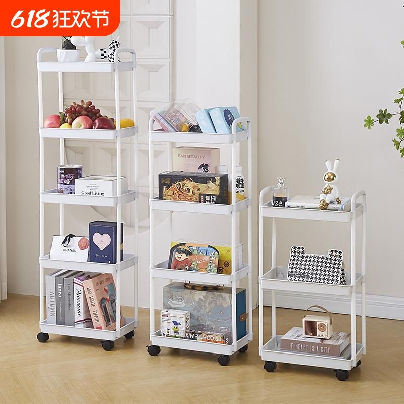 置物架小推车简k约客厅收纳储物置物架厨房卫生间落地式多功能z