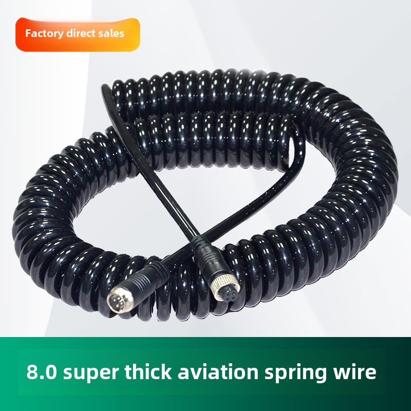 半挂车大卡车厚弹簧线倒车图像摄像机连接线航空头线螺旋线