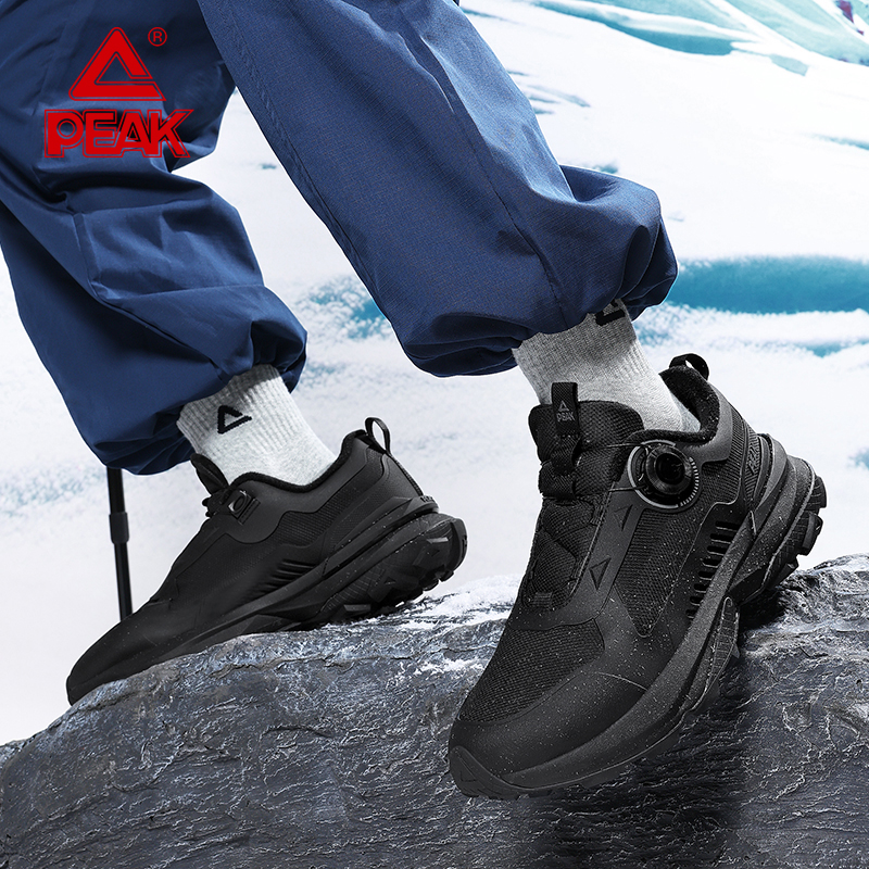 匹克态极男鞋秋冬新款加绒保暖