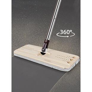 美丽雅洗刷刷平板拖把配件单卖拖把不带桶不锈钢杆粘布地拖擦地板