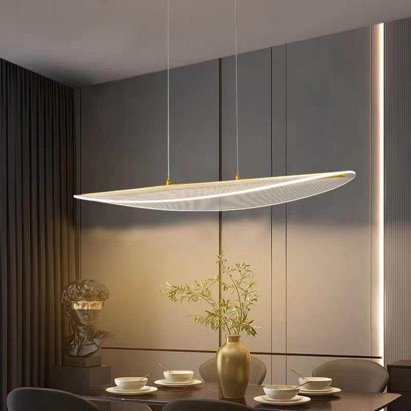 北欧设计师饭厅吊灯现代简约轻奢客厅餐桌吧台灯具创意个性长条灯