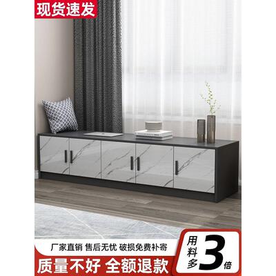 飘窗柜窗台地柜矮柜可坐定制简约卧室收纳柜子自由组合阳台储物柜