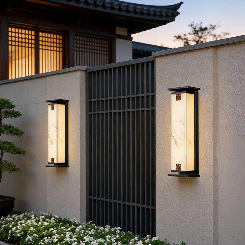 太阳能户外壁灯庭院自建房大门口露台家门口门庭照明灯阳台柱子灯