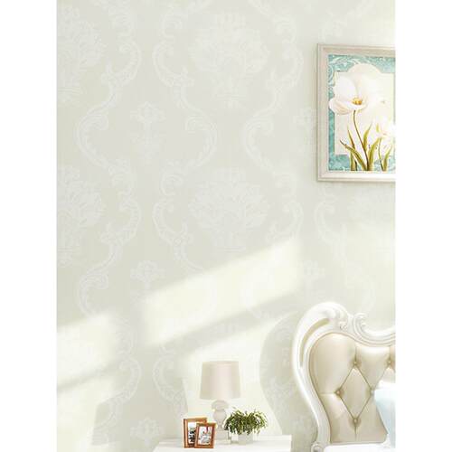 无缝墙布壁布全屋客厅浮雕奢华大马士革欧式3d高级感新款2025加厚