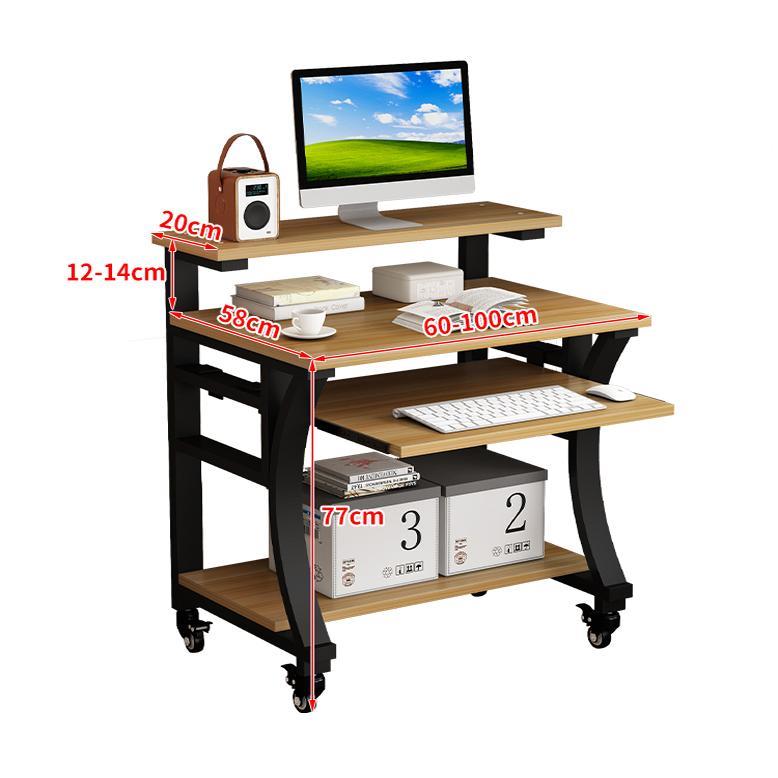 电脑桌台式家用小户型卧室床边笔记本桌子小型简易可移动学习书桌