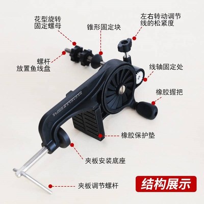 渔轮上线器渔轮绕线器鱼线绕线器 上线器 海钓纺车鼓轮缠线器