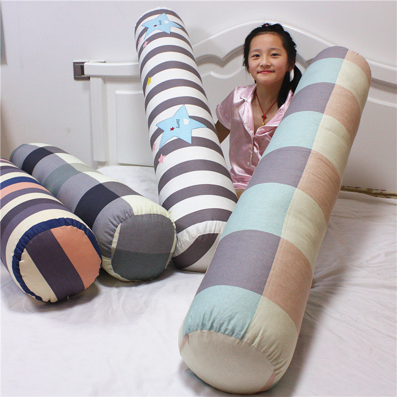 大号全棉糖果枕可拆洗儿童睡觉抱枕圆柱形夹腿枕情侣靠垫长条枕头