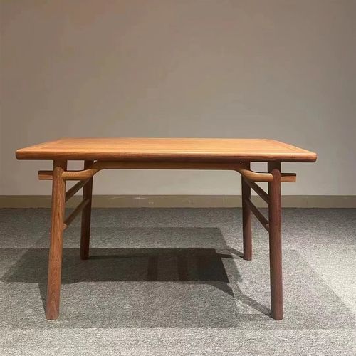 红缅甸花梨木画案明清古典榫卯结构书桌干泡茶桌