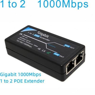 1进4出POE延长器1分4 POE extender中继器延长120米4路POE延长器