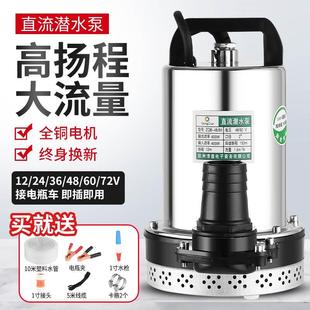 德国进口威乐直流潜水泵48V60V72伏家用电动车水泵12V24V瓶小型