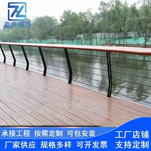 防撞护栏304不锈钢嘉兴桥梁防撞护栏河道河边景观桥梁护栏隔离栏