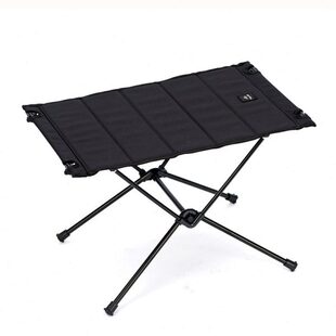 餐具桌户外便携可折叠桌T量子ikla铝合金化露营黑色轻单人l小桌子