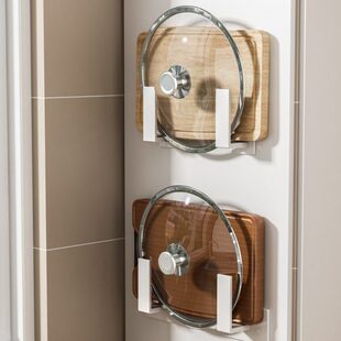 锅盖架菜板子架置放放收纳架砧板多功能式墙上磁吸厨房置物架壁挂