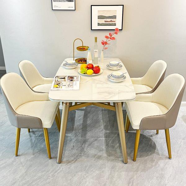 全实木岩板餐桌椅组合轻奢可伸缩小户型家用折叠现代简约可变圆桌,住宅家具,岩板餐桌,淘宝优惠券,粉丝福利购,淘宝优惠卷