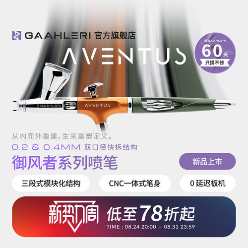 Aventus0.2&0.4mm双口径喷涂喷笔
