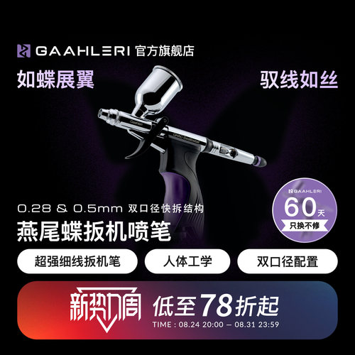0.28&0.5双口径模型喷涂板机喷笔