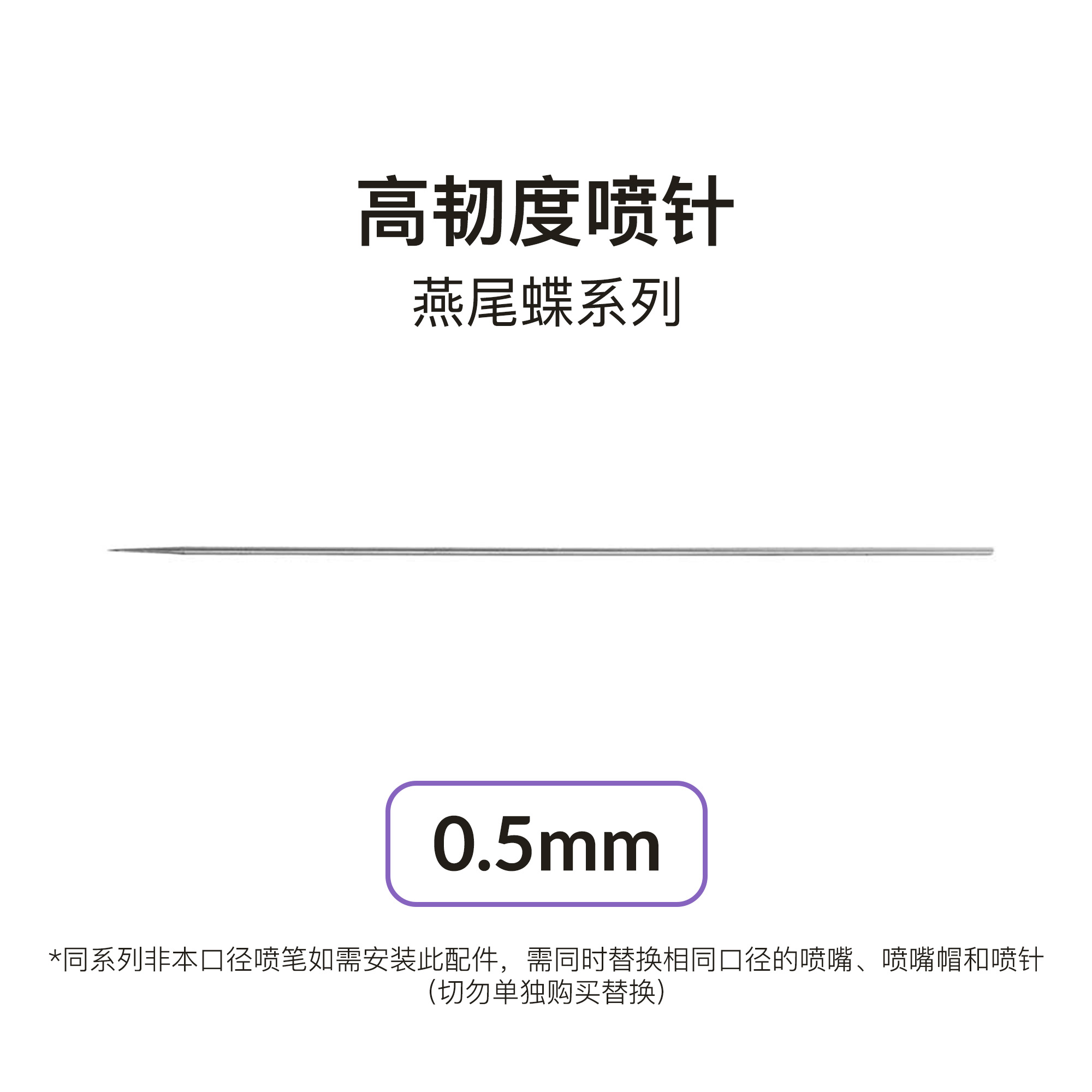 【配件】高韧度喷针燕尾蝶专用
