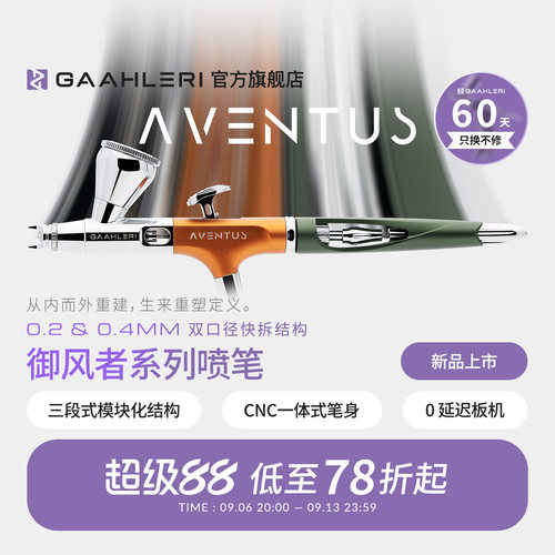 Aventus0.2&0.4mm双口径喷涂喷笔