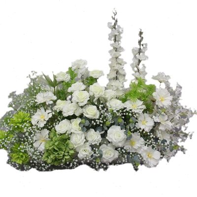 婚庆新款档千兰仿真花排森系婚礼场景布置地排花背景装饰花
