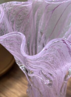 橱柜型粉摆造好物客厅摆件美精卧室花瓶 作手 家居花器 紫色裙