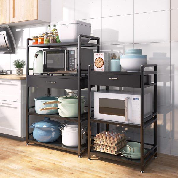 厨房微波炉置物架落地多层收纳放锅具架家用烤箱橱柜储物货架子,厨房/烹饪用具,微波炉置物架,淘宝优惠券,粉丝福利购,淘宝优惠卷