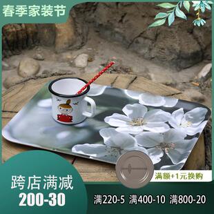防水桦木托盘摆件木质锅垫 芬兰muurla 长方形ins风家用早餐托盘