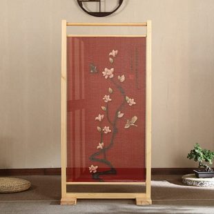 屏风隔断客厅卧室遮挡家用现代简约进门玄关禅意移动座屏 新中式