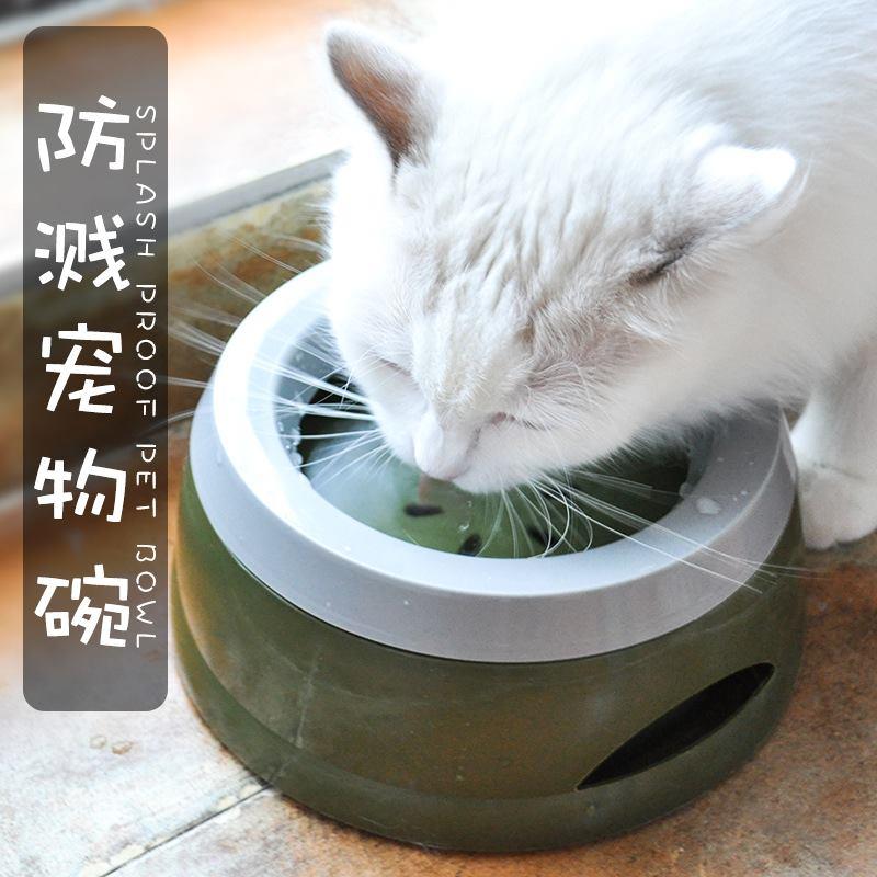宠物水碗防滑防溅不湿嘴漂浮碗可车载悬浮饮水器防打翻猫咪饮水机
