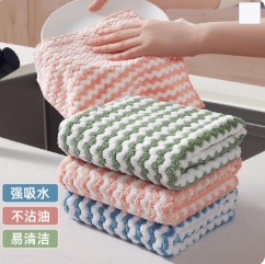吸水不沾油抹布厨用清洁日常家用洗碗布