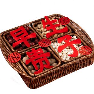 饰婚庆用品大全 早生贵子结婚压床摆件模具婚礼铺床用品婚房布置装