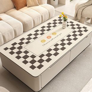 茶几桌垫免洗防水防油茶几桌布客厅家用餐桌垫茶几垫台面保护垫