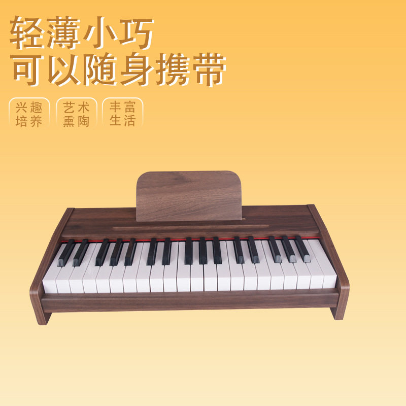 木质小钢琴儿童玩具男女孩37键电子琴乐器宝宝生日礼物婴儿25键