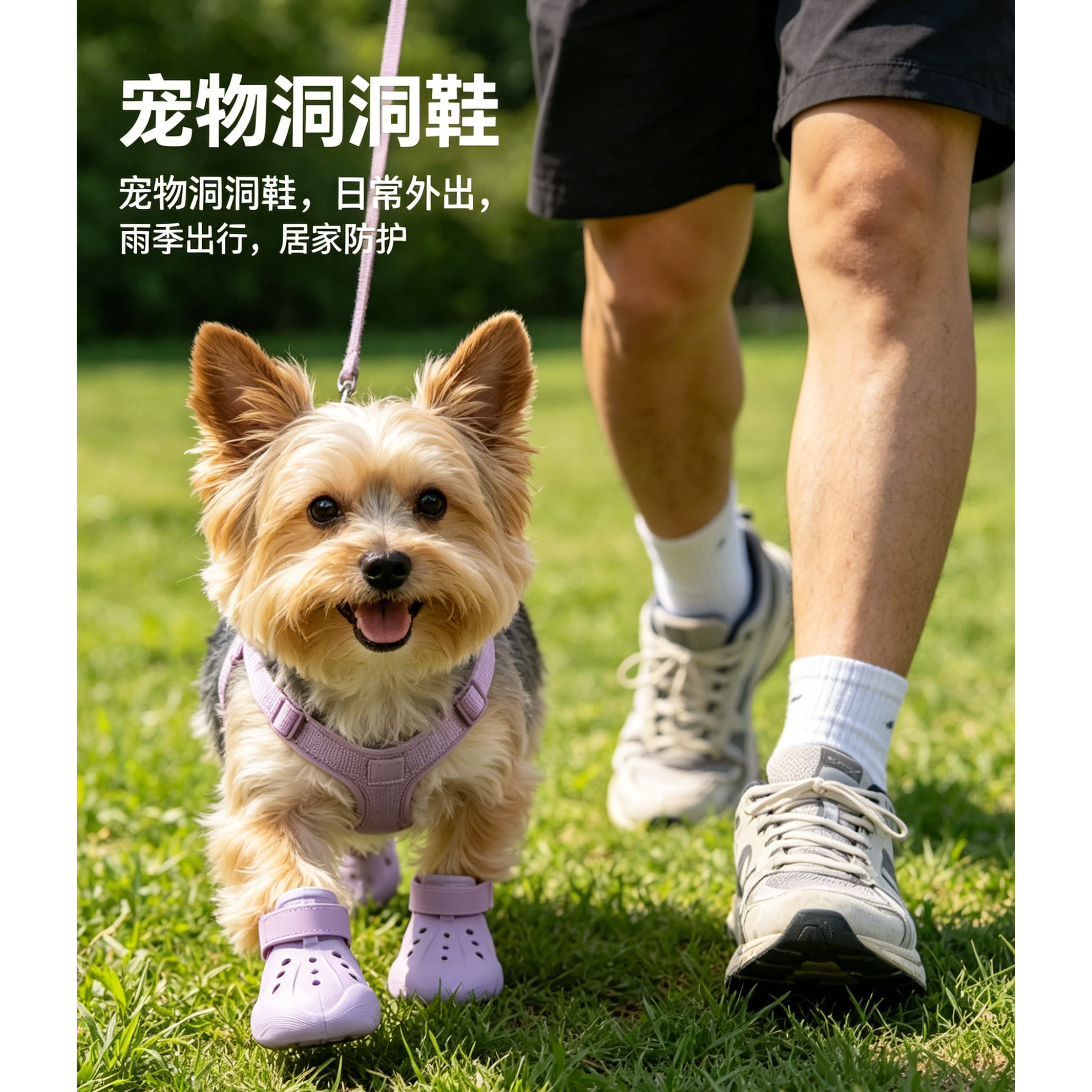 EVA透气耐磨舒适宠物狗凉鞋