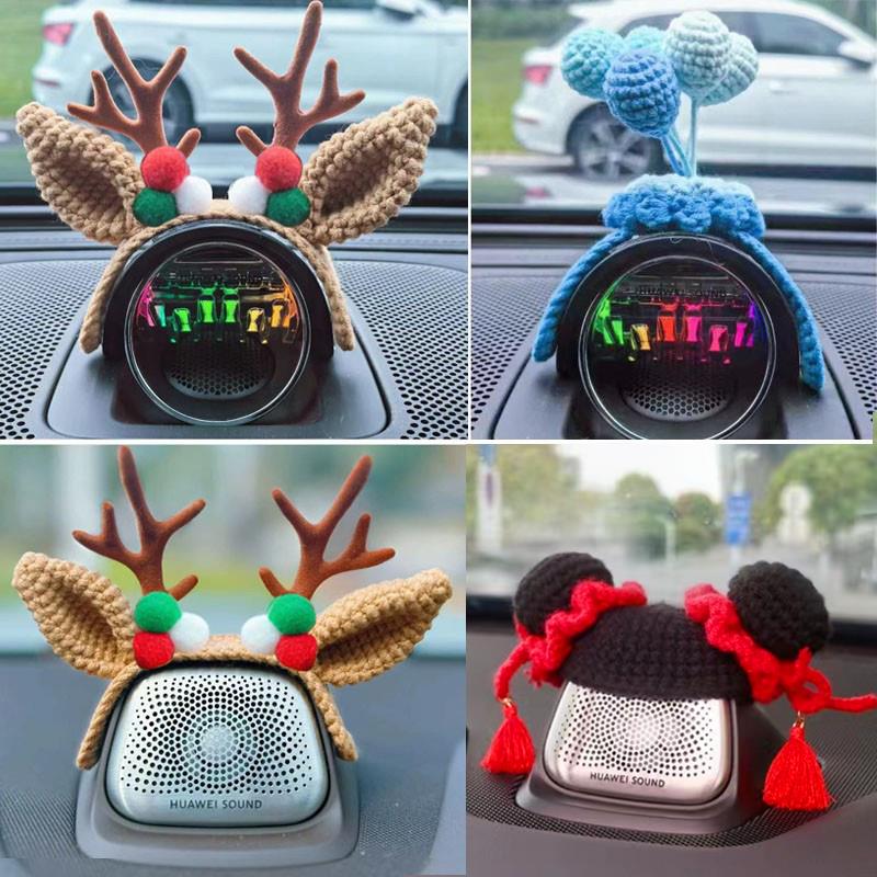 新问界M5/M7/M9M8音响帽子智界S7r7享界S9车内装饰品一鹿平安哪咤