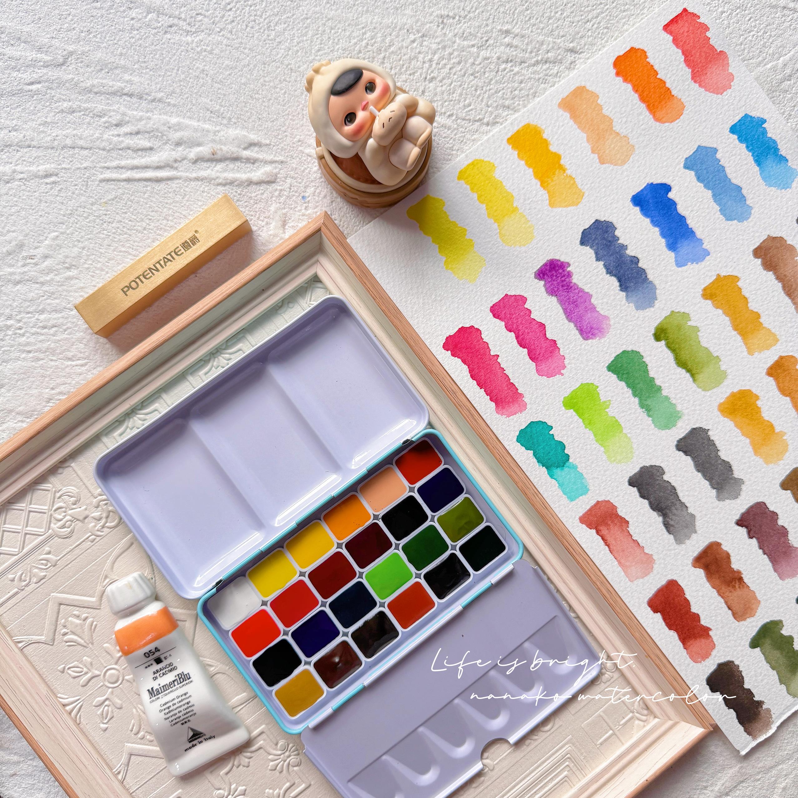 德国史明克 学院级 小史24色 固体水彩颜料试用分装1ml迷你分装