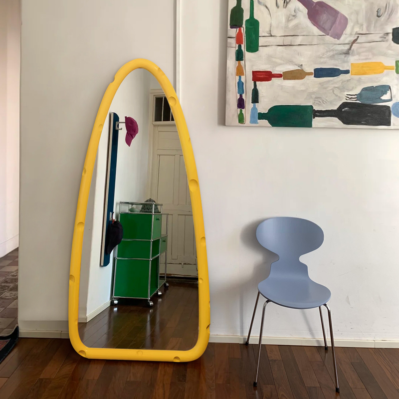 直销顺丰奶酪艺术异形全身落地镜