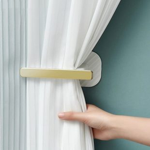 厂促窗帘扣环绑带固定器免打孔墙上勾绑绳挂钩门帘浴帘卡扣夹收纳