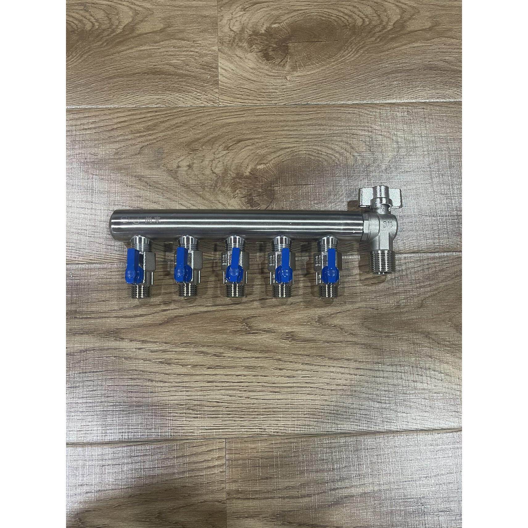 不锈钢分水器 进水6分内丝 出水4分外丝 含配件 一个