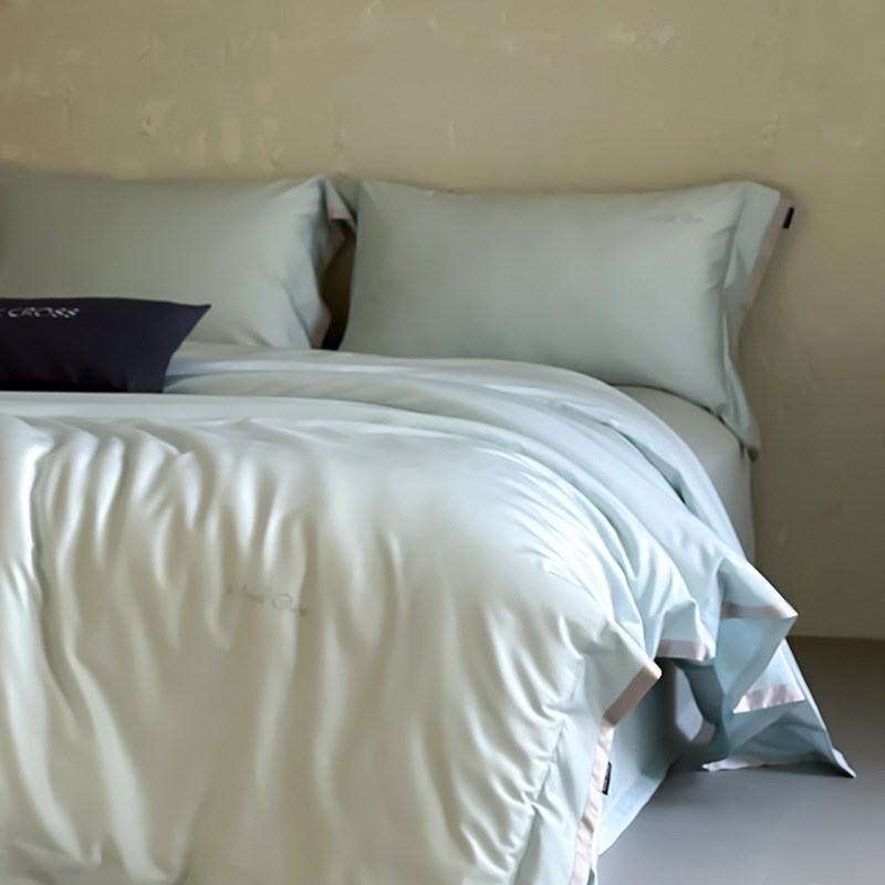 高端120支天丝四件套裸睡复古1.8床双面冰丝床单欧式被套床上用品