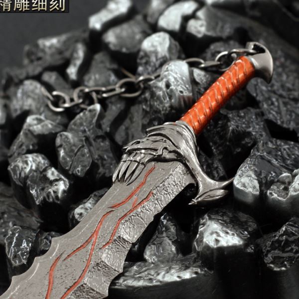 战神游戏周边奎托斯奎爷混沌之刃全金属武器模型工艺品摆件