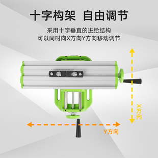 钻牀电钻支架专用xy轴微型移动滑 精密十字多功能工作台高精度台式