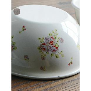 较大缺陷和一些日常纯色玫瑰彩釉沙拉碗彩釉碗搅拌碗烤鳞碗单独出