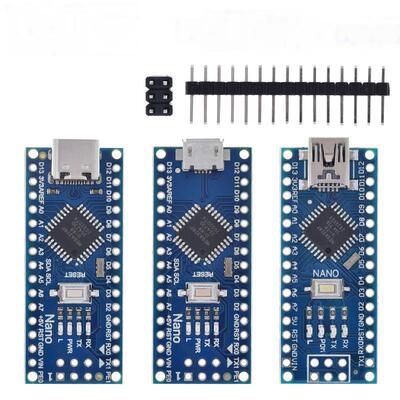 NanoV3.0ATMEGA328P改进版无焊板单片机开发电机驱动板