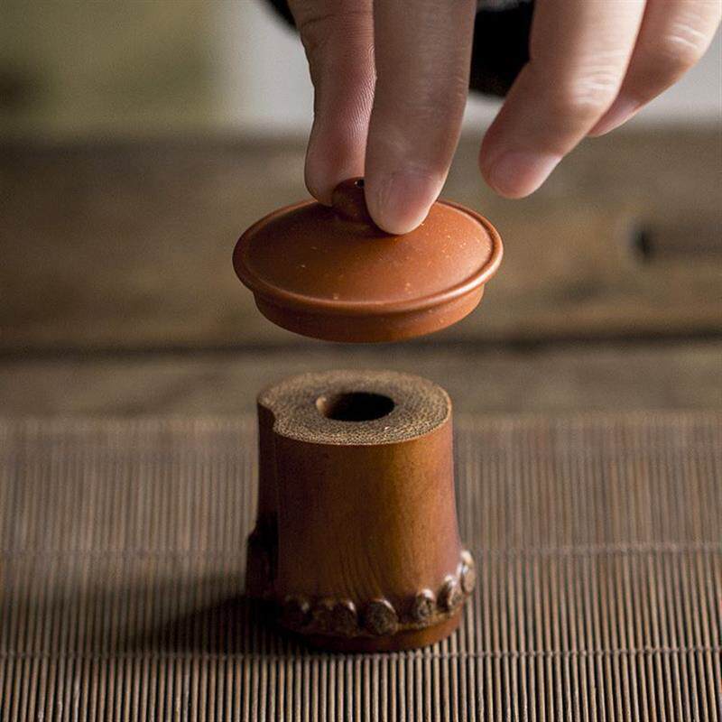 老竹盖置竹根茶壶盖托竹制紫砂壶盖茶碗盖碗盖置茶道配件
