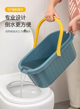 UG73加长款长方形塑料拖把桶家用大容量拖布桶手提加厚洗地拖把挤