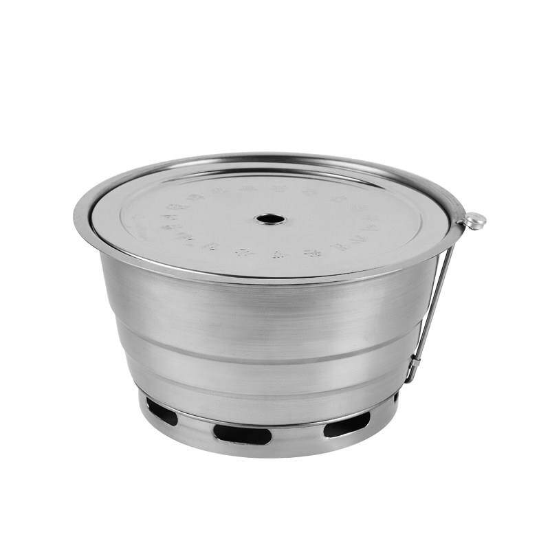 韩式碳烤炉商用木炭无烟烧烤炉圆形嵌入式烤肉锅烤肉店上排烟烤炉