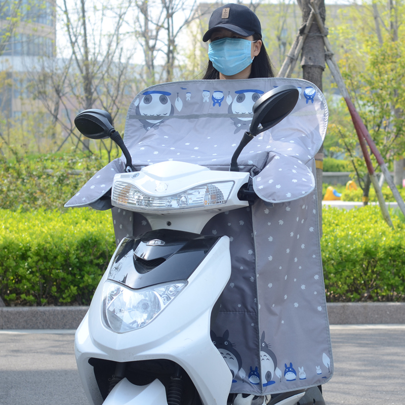 夏季小型电动车遮阳罩电瓶v车挡风被踏板摩托车防晒被加大加厚防