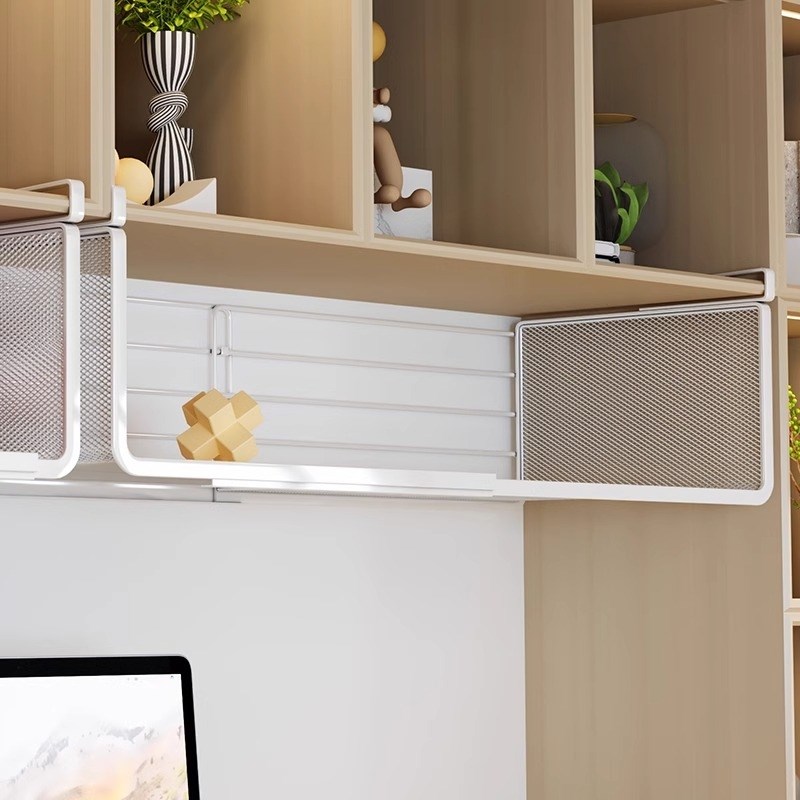 学生桌下书架伸缩宿舍书桌w下分层置物架桌面挂篮神器悬挂挂式